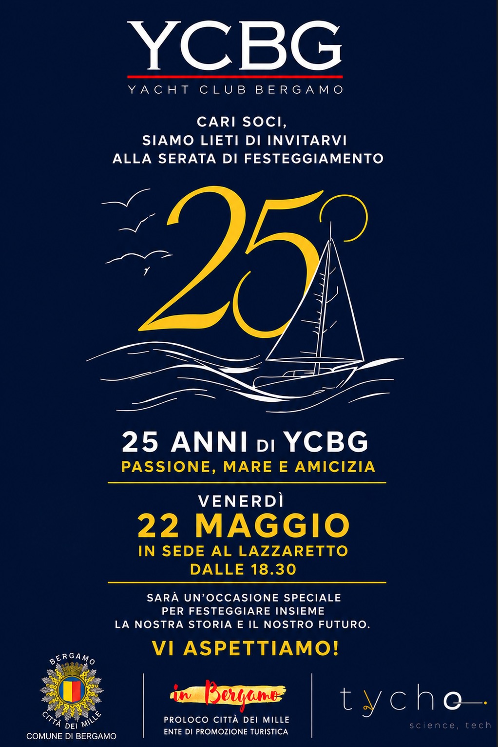 25° Anniversario YCBG — 22 maggio 2026